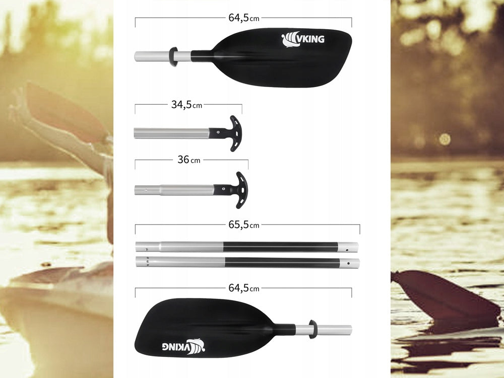 2in1 paddle for kayak canoe packraft universal folding 6-piece Packaging status original