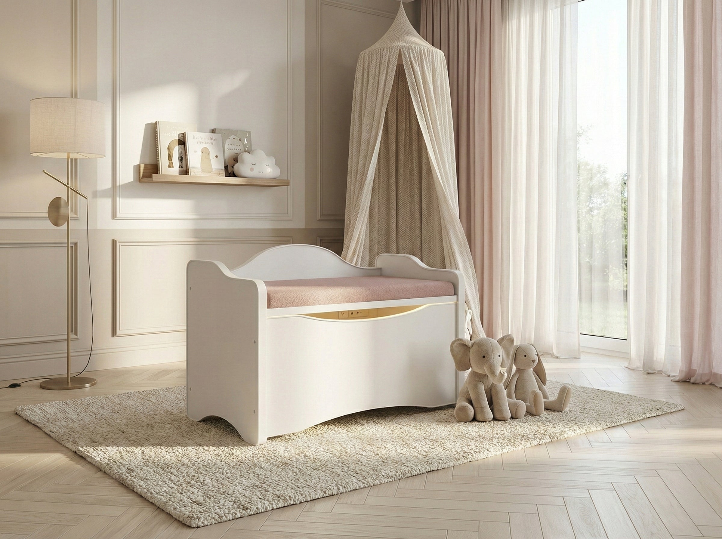 2in1 toy case with seat Happy Babies KNZS01 / 57L /52,6×36,5×30 Packaging status original