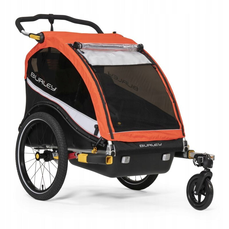 2in1Children's trailer 2 children Burley Cub X Red