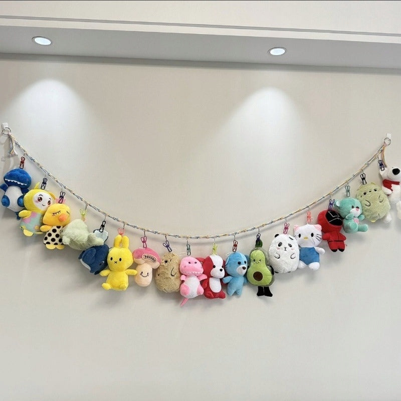 2m Plush Toy Storage Chain with 20 Clips Brand Zgeer