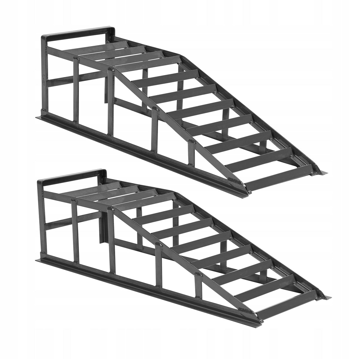 2pcs Car Driving Ramps, 2000kg Capacity 275x265mm,Loading Stand, Grey Manufacturer code T0009-01XX