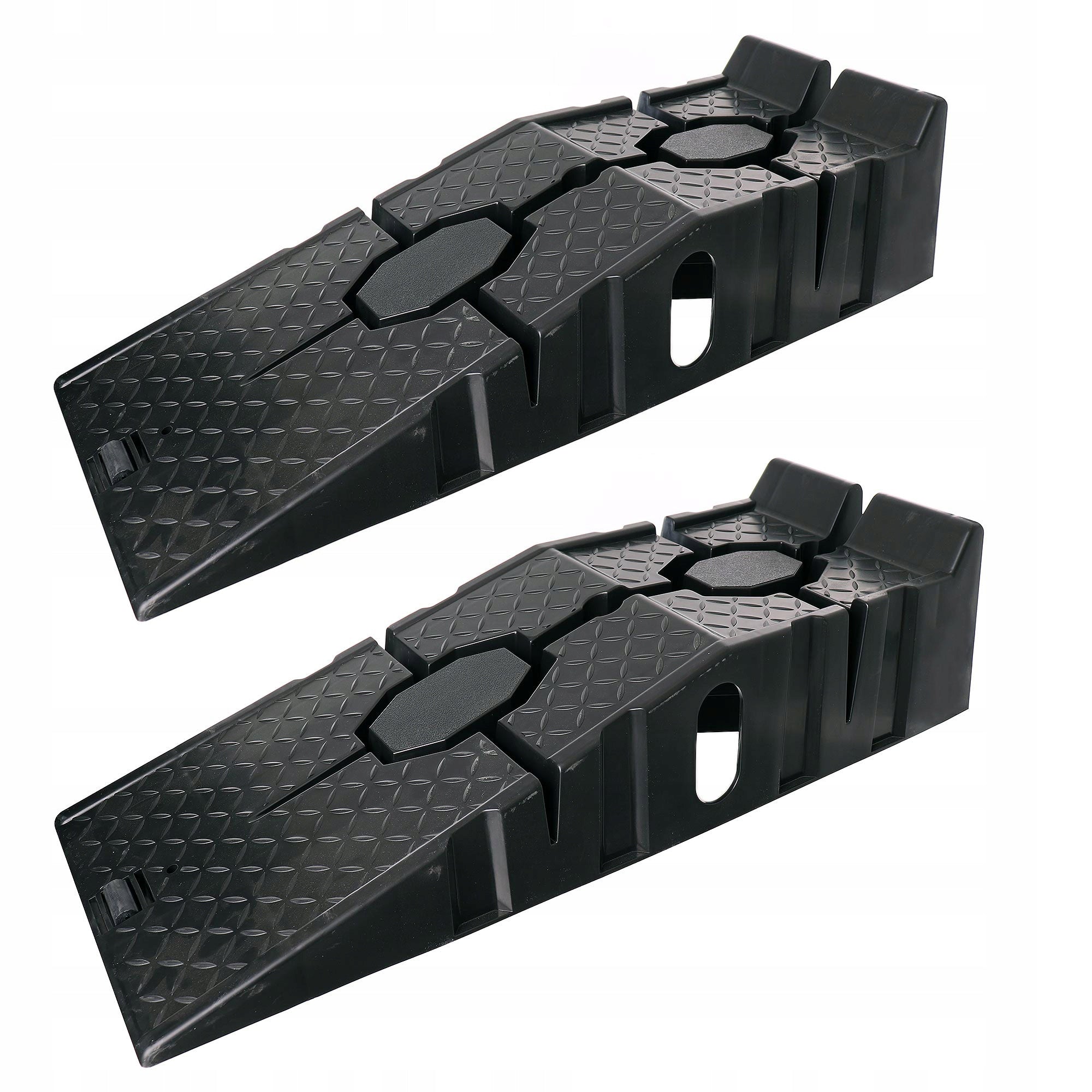 2pcs Car Overruns Inrun Ramps Driveways 3T Lifting Height 17cm
