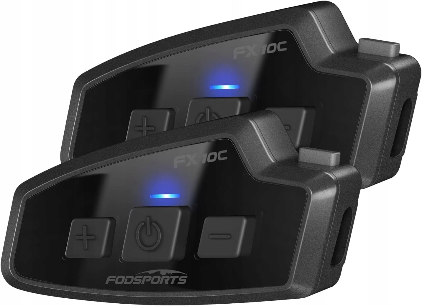 2pcs FODSPORTS FX 10C motorcycle intercom mesh system+Bluetooth 5.0