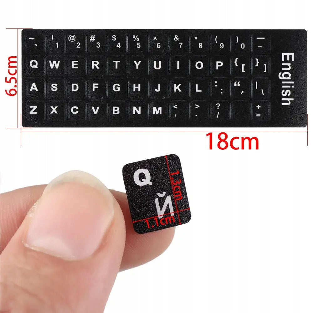 2pcs Laptop Keyboard Stickers English Batteries included no