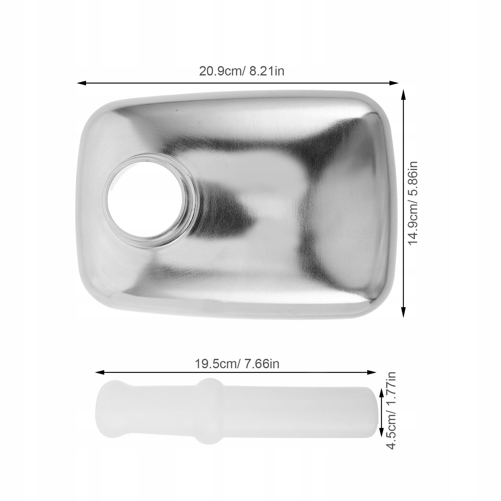 2pcs Meat Grinder Tray with Tamper Pusher Replacement for Electric Mincer Packaging status original