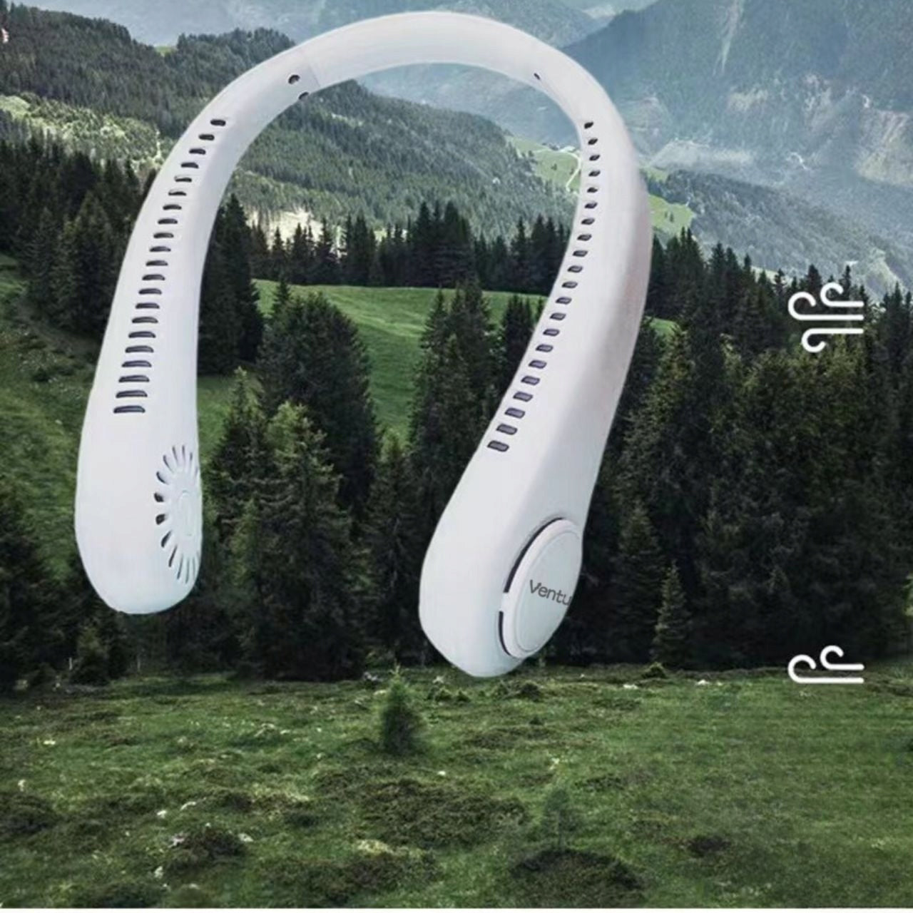2pcs Neck Fan Windmill Wireless Portable Flexible Ventur Manufacturer code Wentylator na szyję bezprzewodowy 01