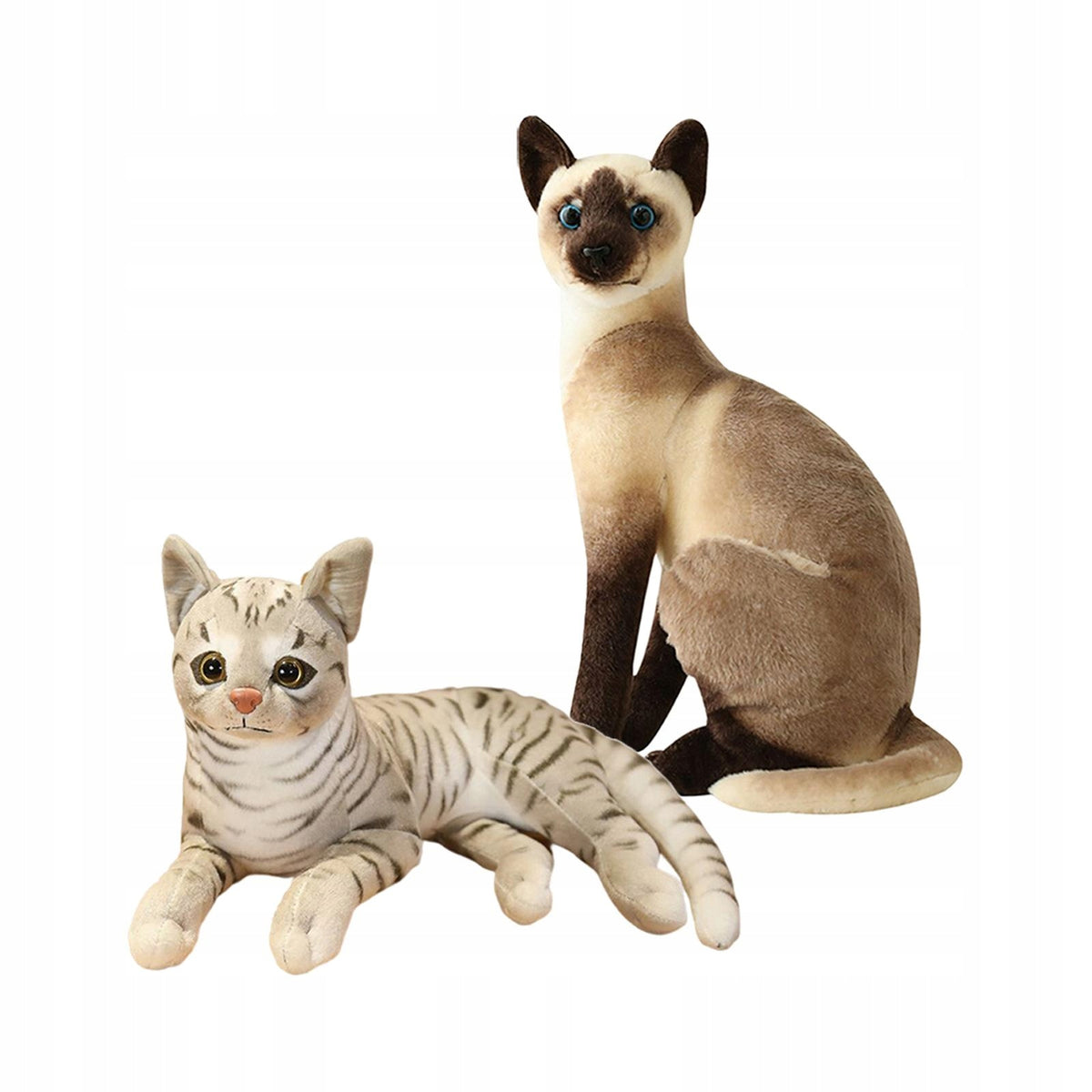 2pcs Realistic Plush Toy Stuffed Animal Figure