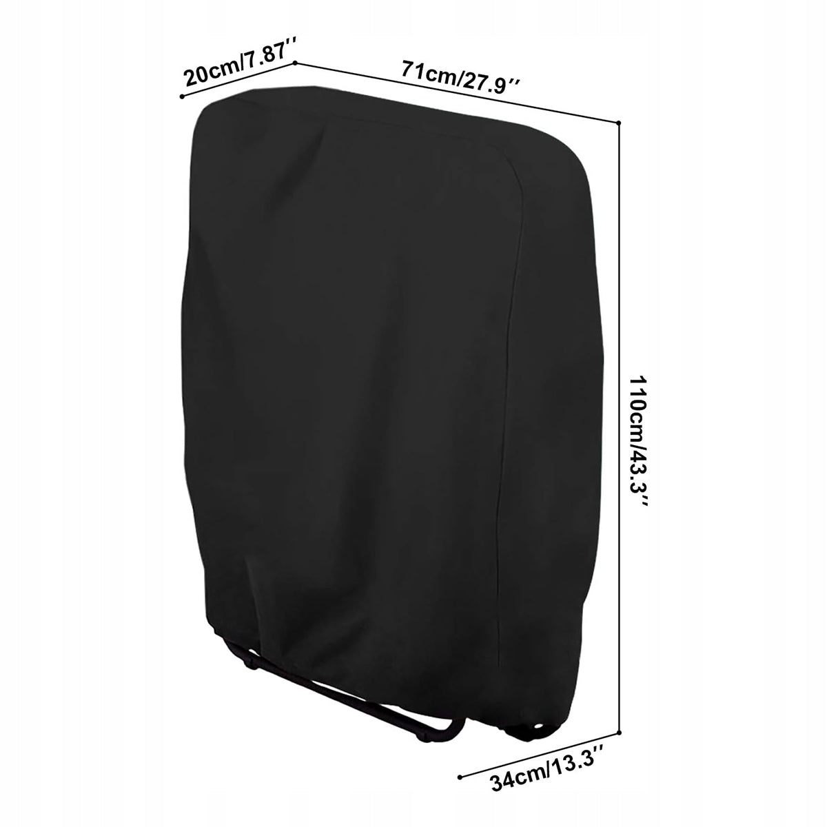 2pcs WATERPROOF SUN LOUNGER COVER FOLDING ARMCHAIR 71 x 20/34 x 110 cm Packaging status original