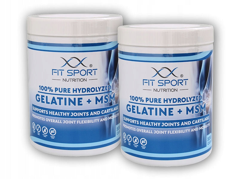 |2x| 100% Pure Hydrolyzed Gelatine + MSM 500 kapslí - Želatina + MSM