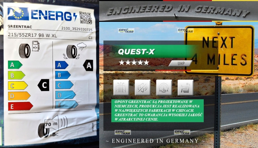 2x 215/55R17 Greentrac Quest-X adhesion: A 2026r 3 years of buzz. Season summer