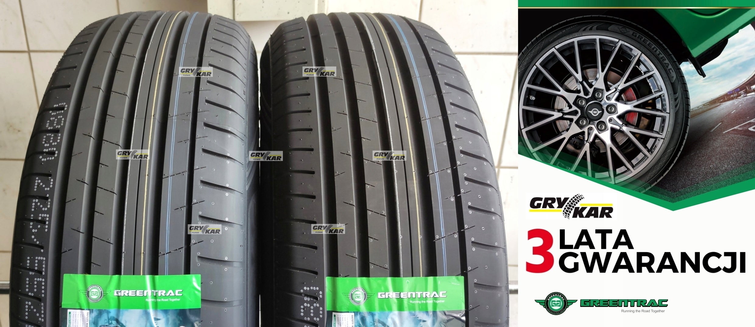 2x 225/55R17 Greentrac Quest-X adhesion: A 2026r 3 years of buzz.