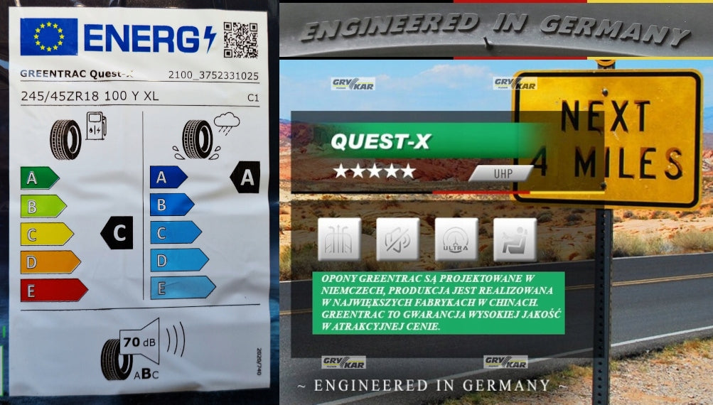 2x 245/45R18 Greentrac Quest-X grip: A 2026r 3 years of buzz. Season summer