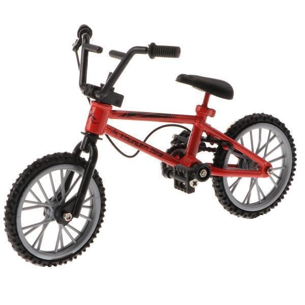 2x 3.94 Inch Mini Alloy Finger Bike, Mini Extreme Sports Finger Bicycle