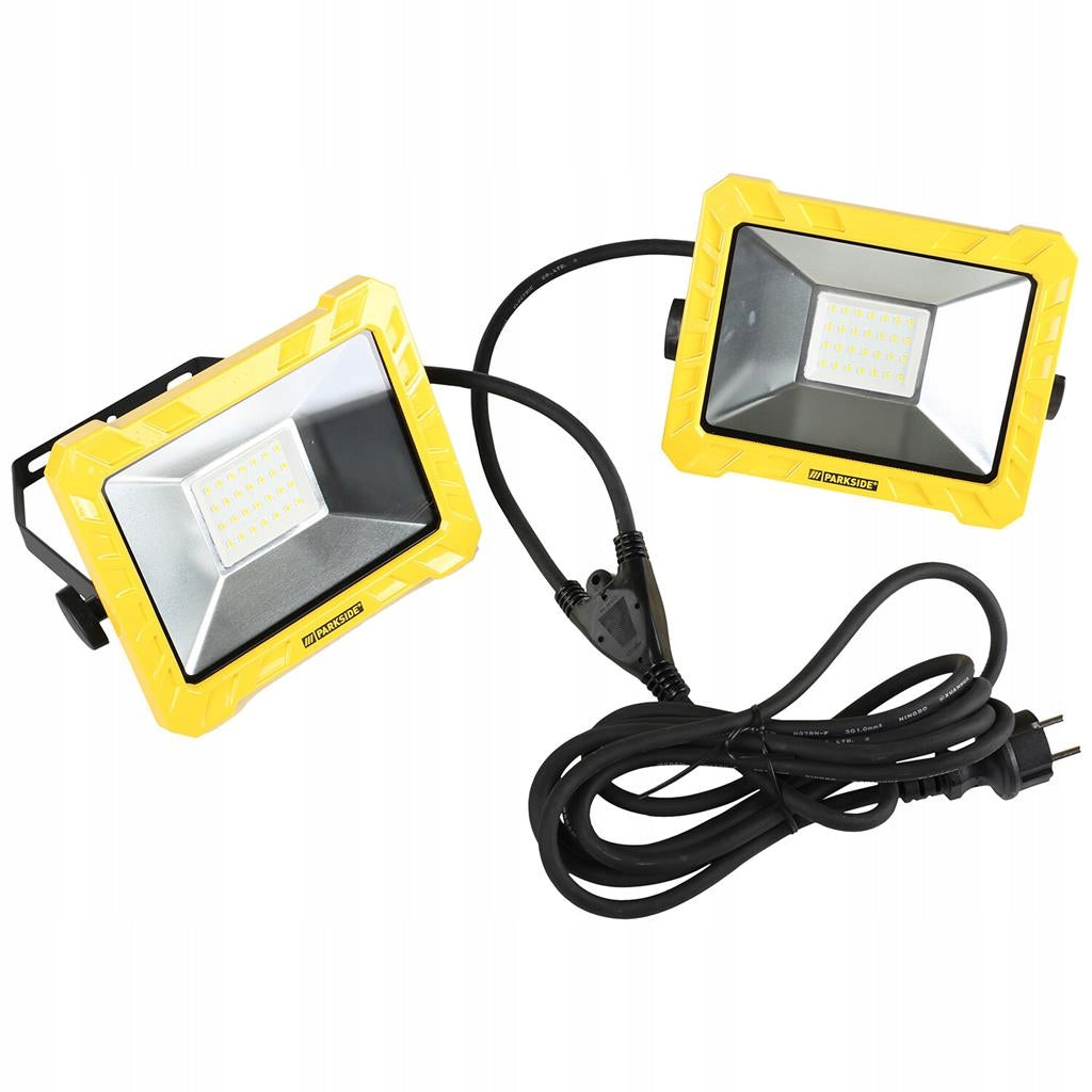2x 50W DUAL Energy Efficient LED WORKSHOP LAMP HEADLIGHT long cable