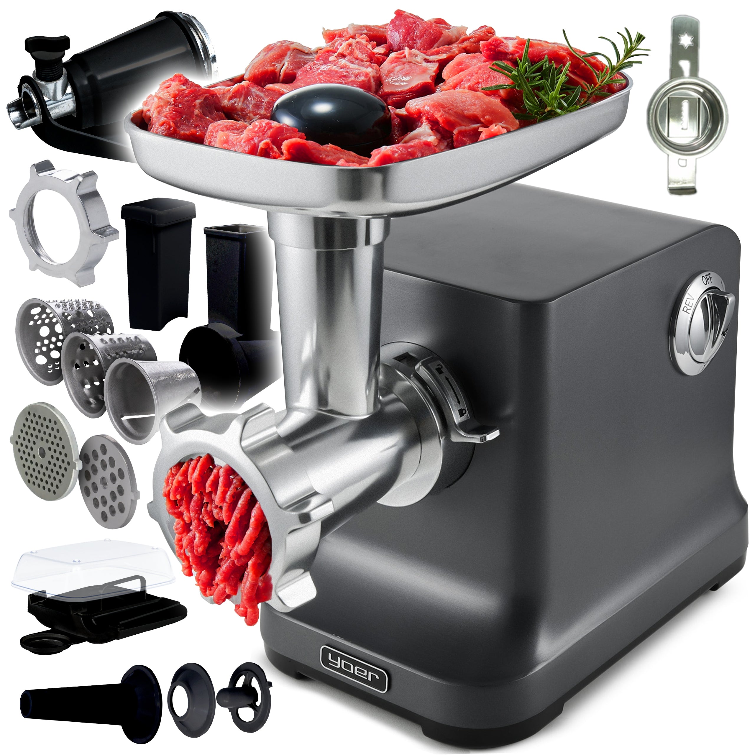 2x 6 in 1 Metal Yoer 800w 3 5 Kg Slicer 27 Element