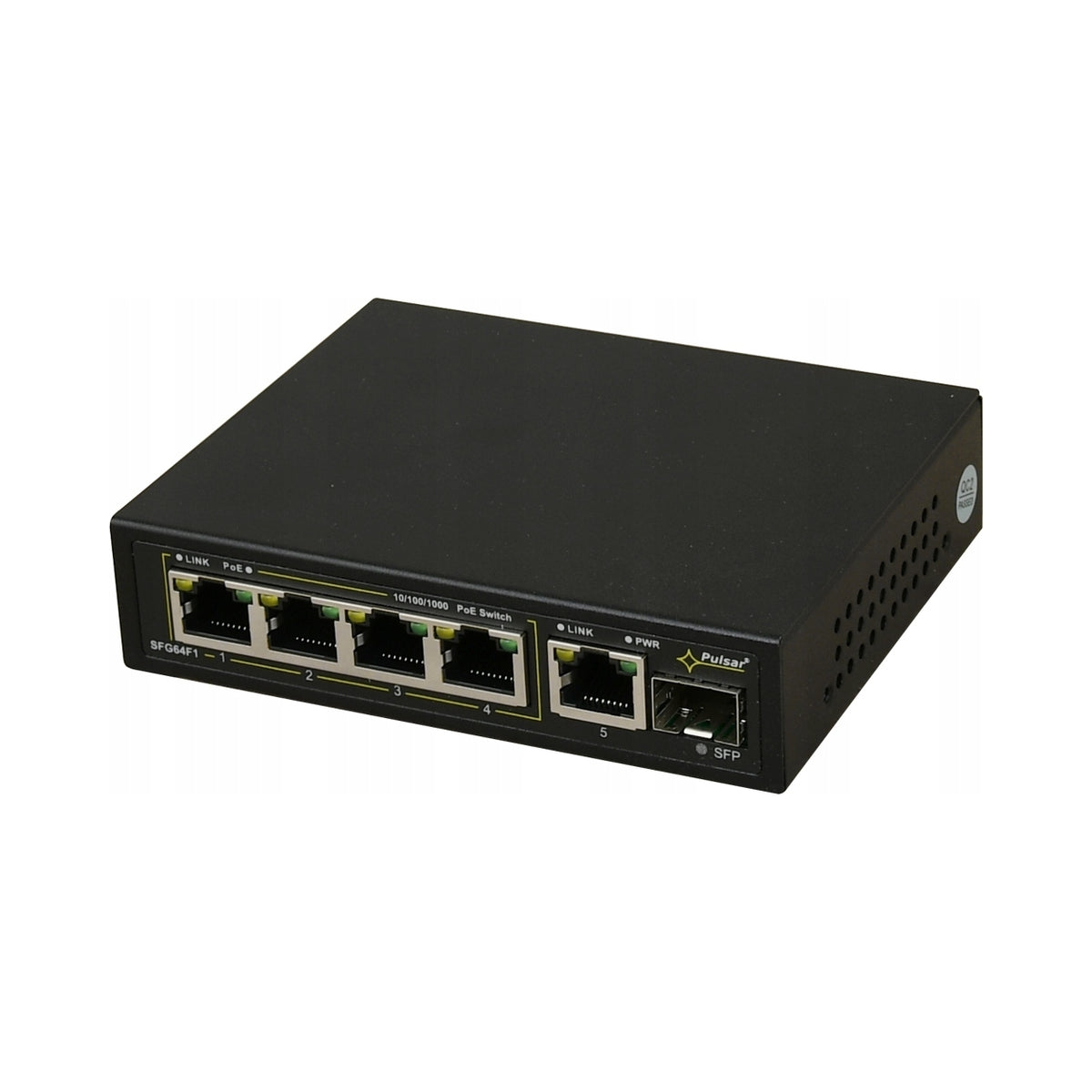 2x 6-port switch PULSAR SFG64F1 for 4 IP cameras