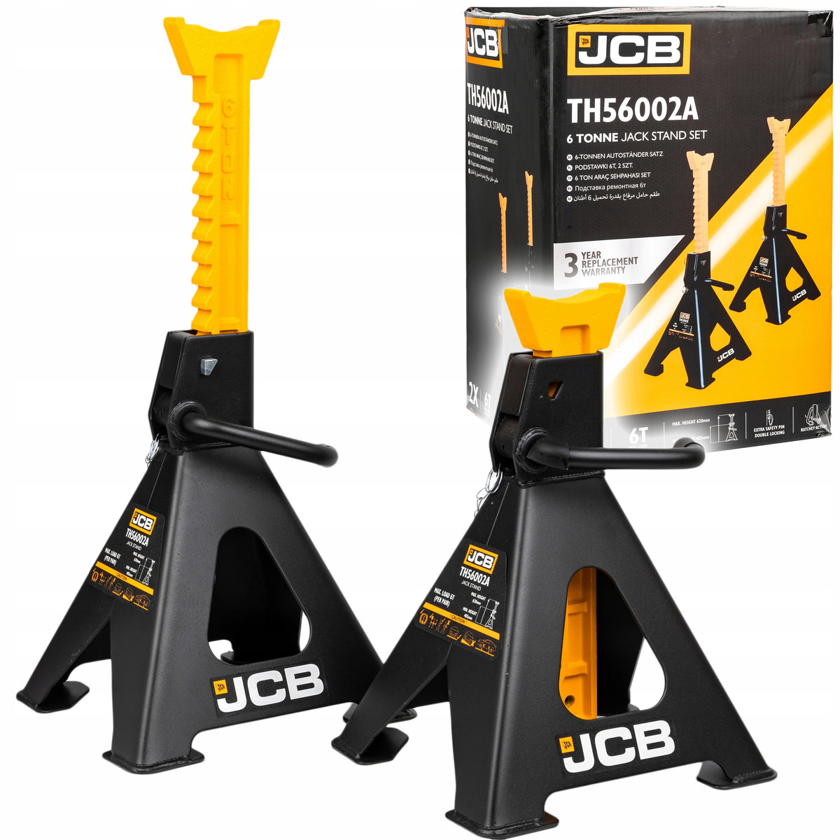 2x 6T CAR STANDS WORKSHOP SUPPORTS FOR FROG LIFT