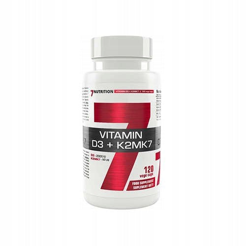 2x 7 NUTRITION VITAMIN D3 K2MK7 120k BONES IMMUNITY Expiration date at least six months from the date of purchase
