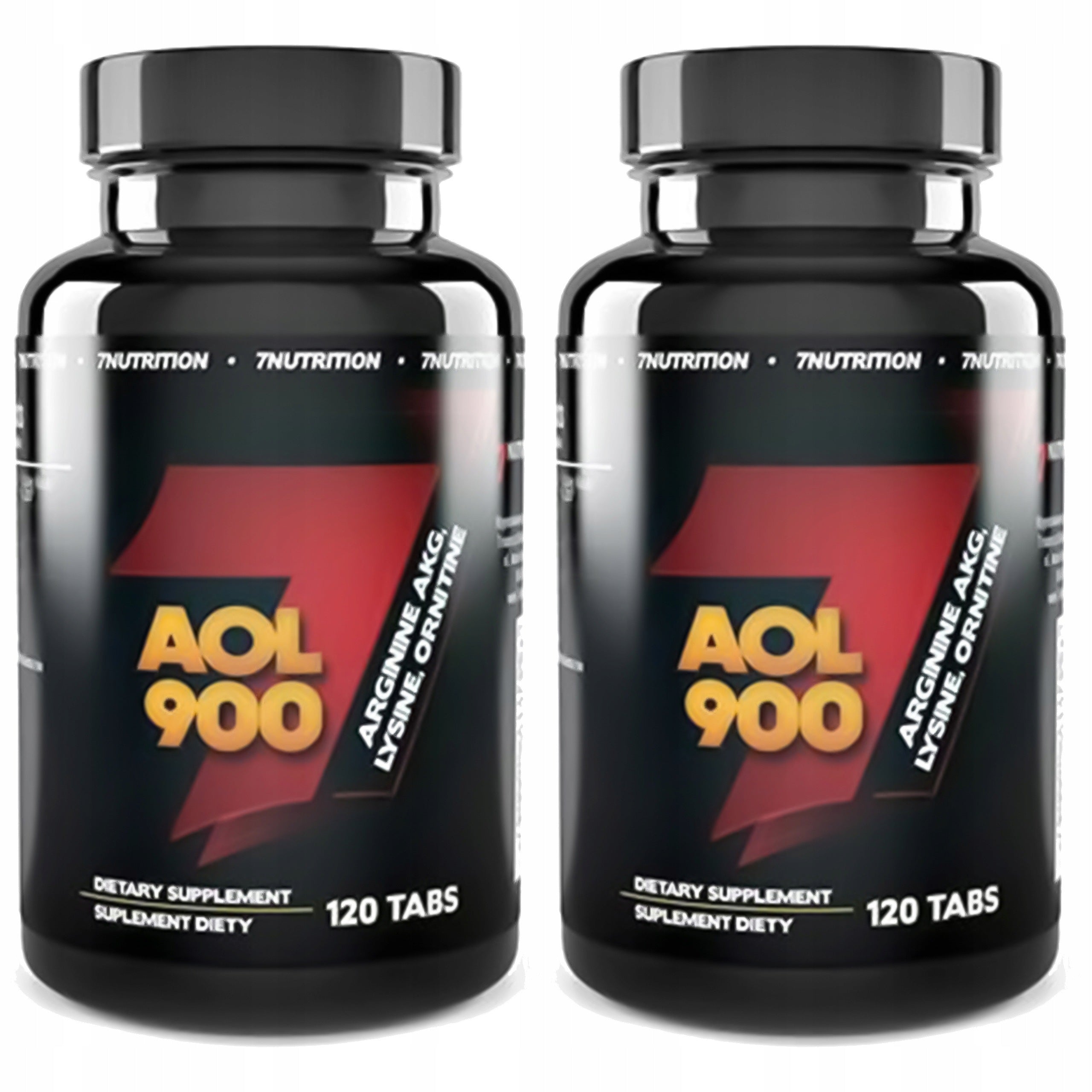 2x 7NUTRITION AOL 120tab ARGININE AKG ORNITHINE LYSINE