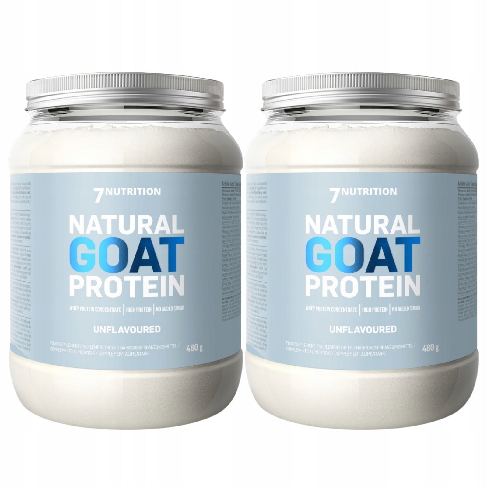 2x 7Nutrition Natural GOAT Protein Natural 480 g GOAT PROTEIN GOOD