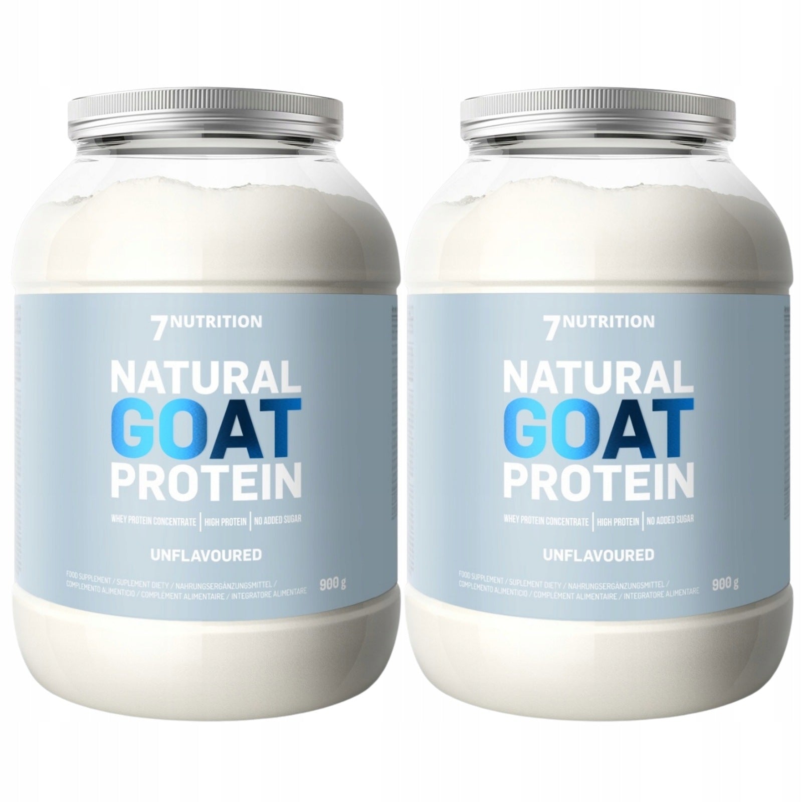 2x 7Nutrition Natural Goat Protein 900g GOAT PROTEIN WPC GOAT MASS CLEAN