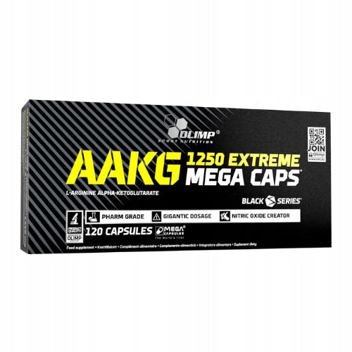2x AAKG 1250 Extreme Mega Caps Arginine Nitric Oxide NO 120 kaps Olimp Expiration date at least six months from the date of purchase