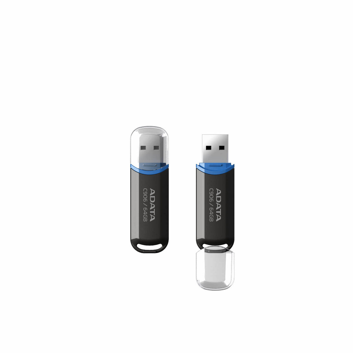 2x ADATA FLASHDRIVE C906 64GB USB 2.0 BLACK Color black