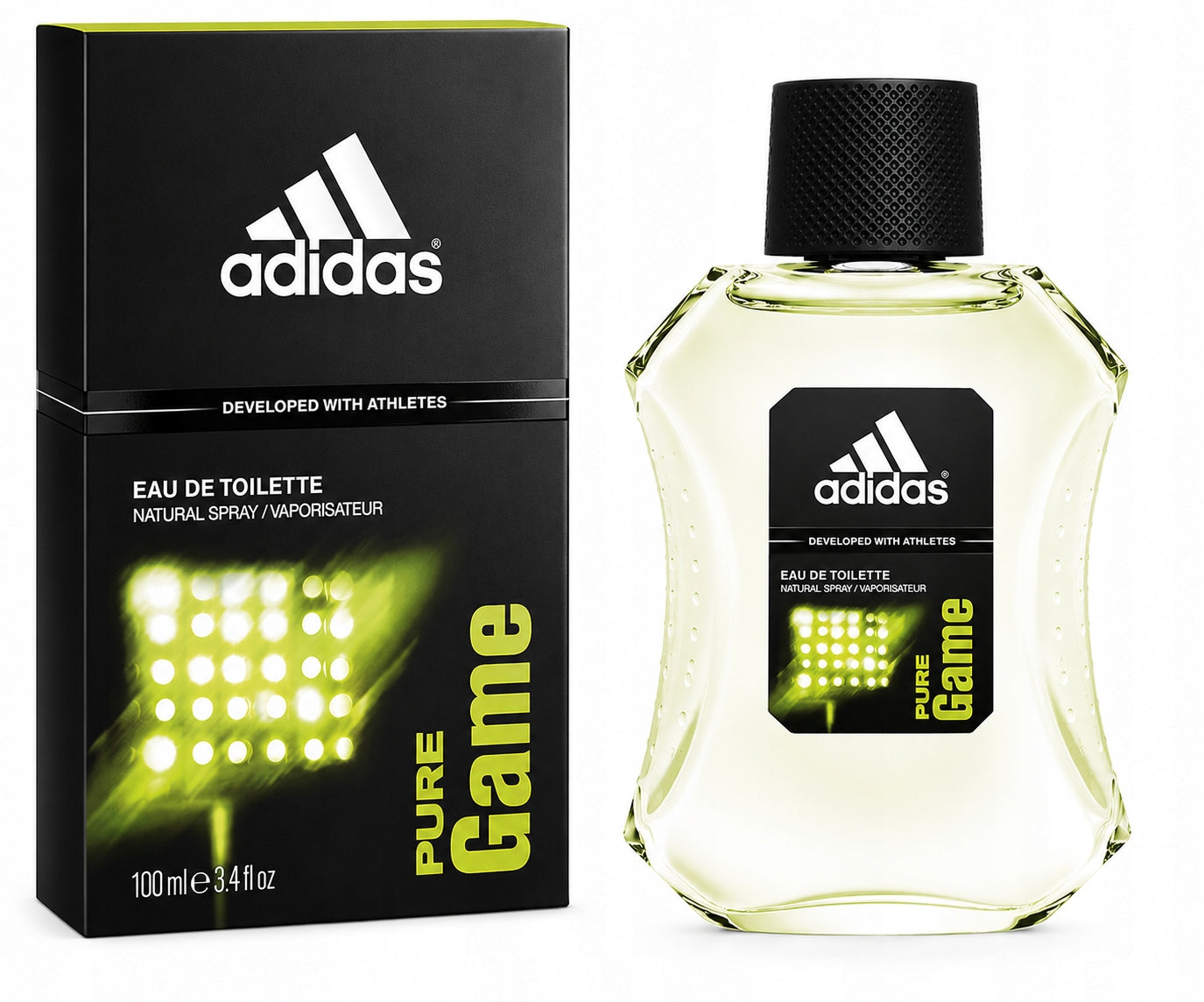 2x ADIDAS MEN PURE GAME EAU DE TOILETTE EDT 100ml