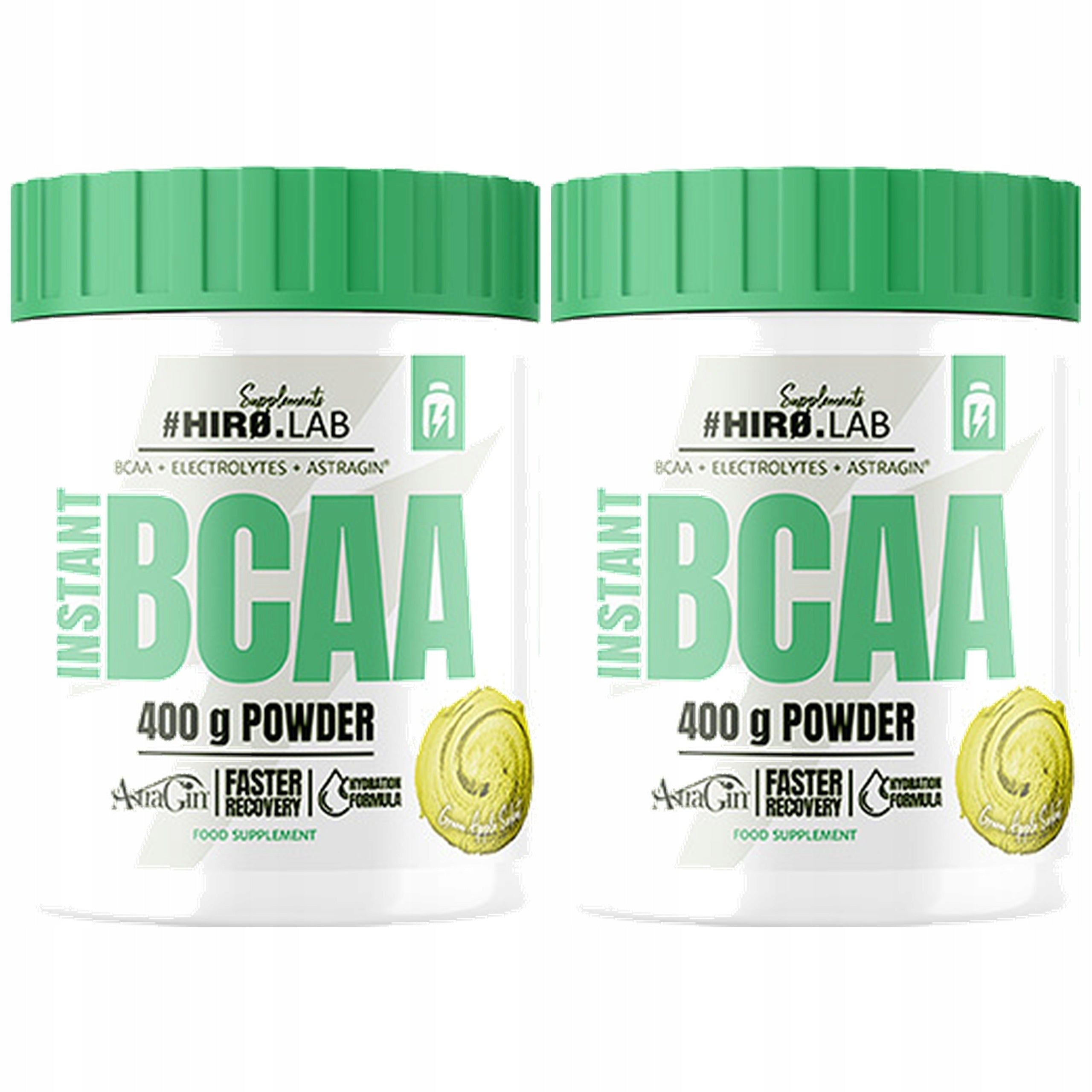2x AMINO ACIDS BCAA AMINO 400 g REGENERATION STRONG + ELECTROLYTES APPLE hiro