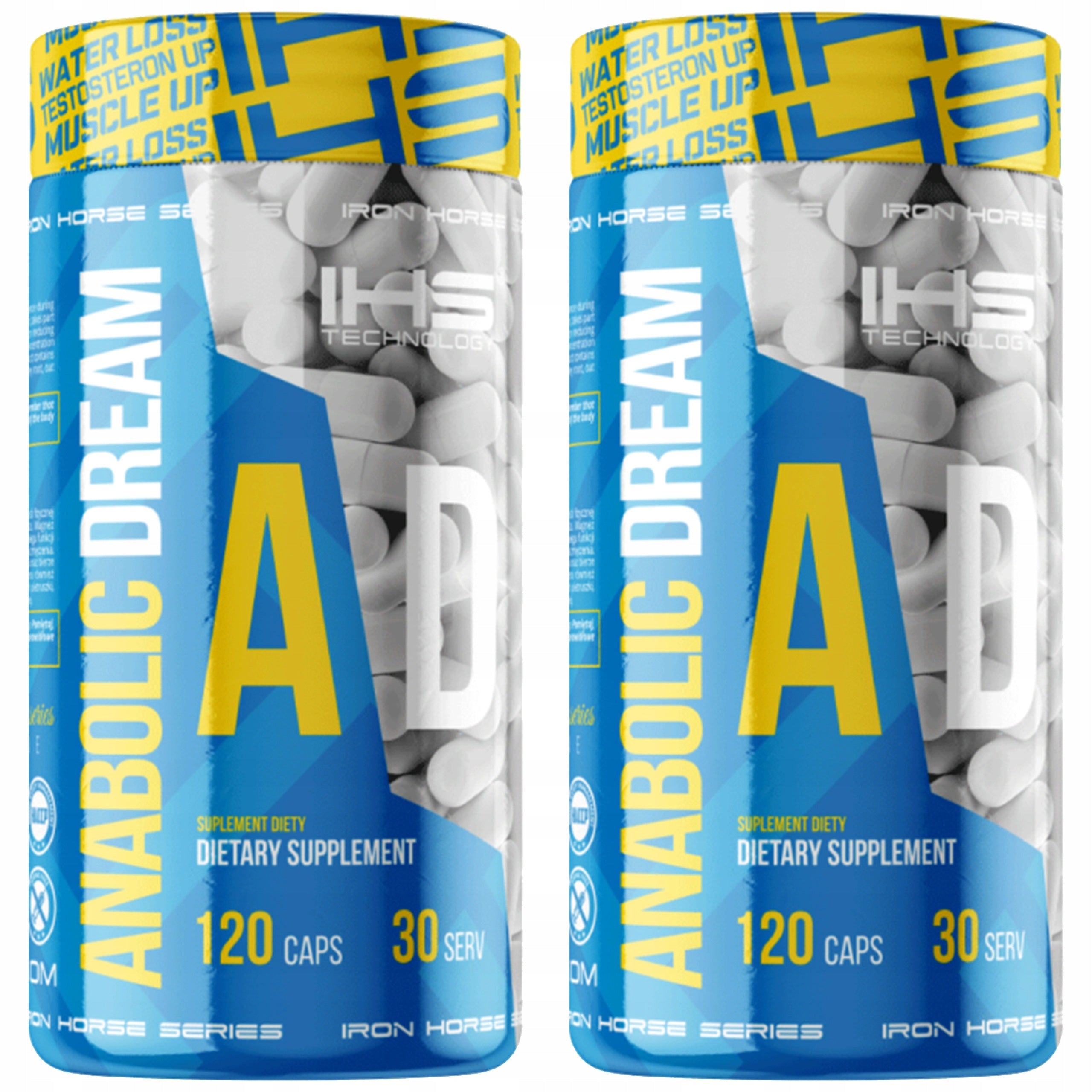2x ANABOLIC DREAM 120 kaps Creatine Testosterone Muscle Mass Strength