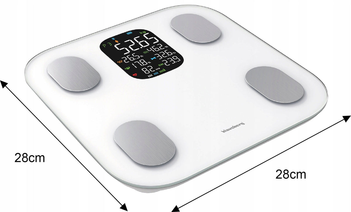 2x ANALYTICAL BATHROOM SCALE SMART IOS ANDROID KLAUSBERG KB-7855 Kind electronic