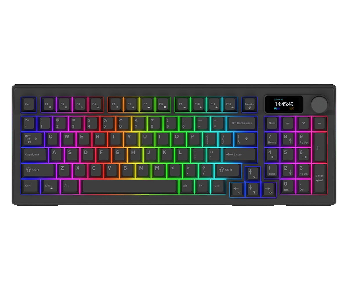 2x AQIRYS Mechanical keyboard 96%/95 keys Dual Mode: Wirelles&BT+Wir