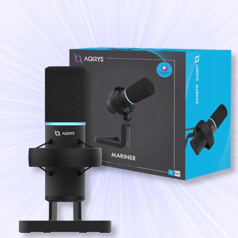 2x AQIRYS Wired microphone MARINER black Manufacturer code AQIRYS_MARINER