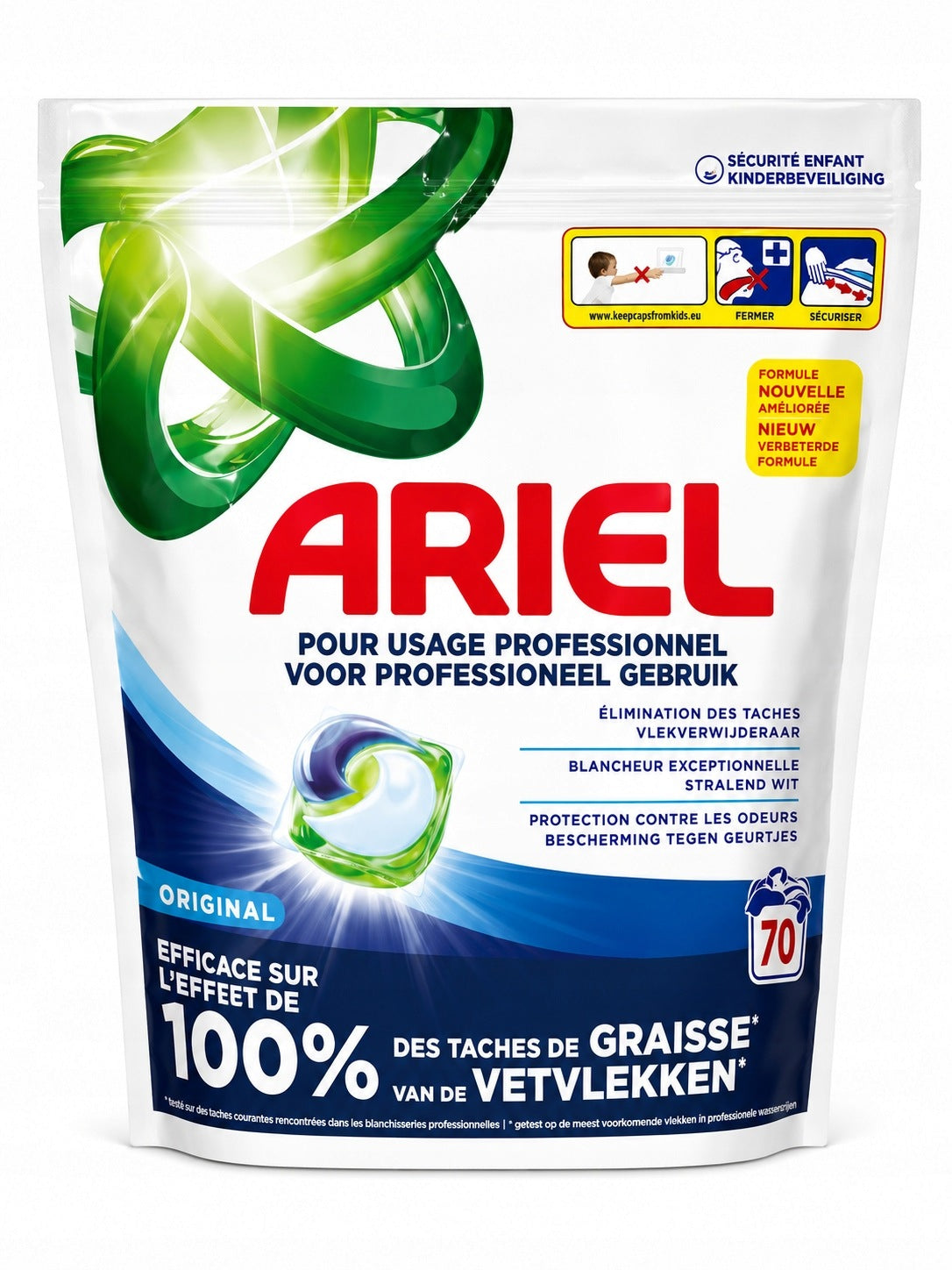 2x ARIEL PROFESSIONAL CAPS WASHING CAPSULES REGULAR 70pcs