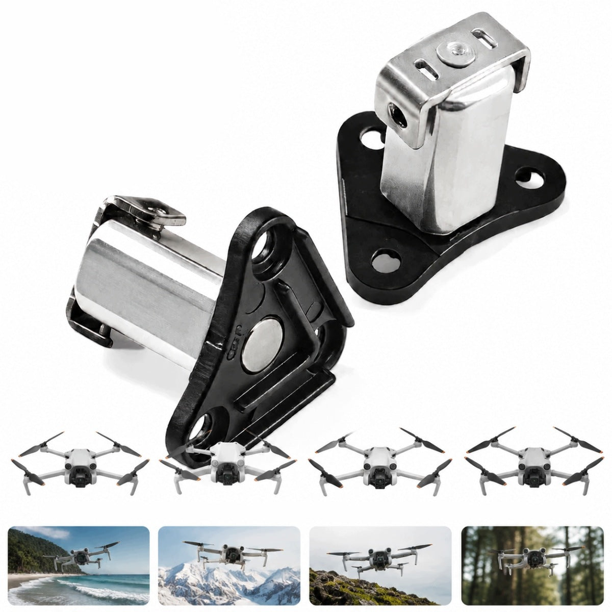 2x AXLE HOOK ARM HINGE HOLDER FOR DJI Mini 3 / Mini 3 Pro / Mini 4 Pro