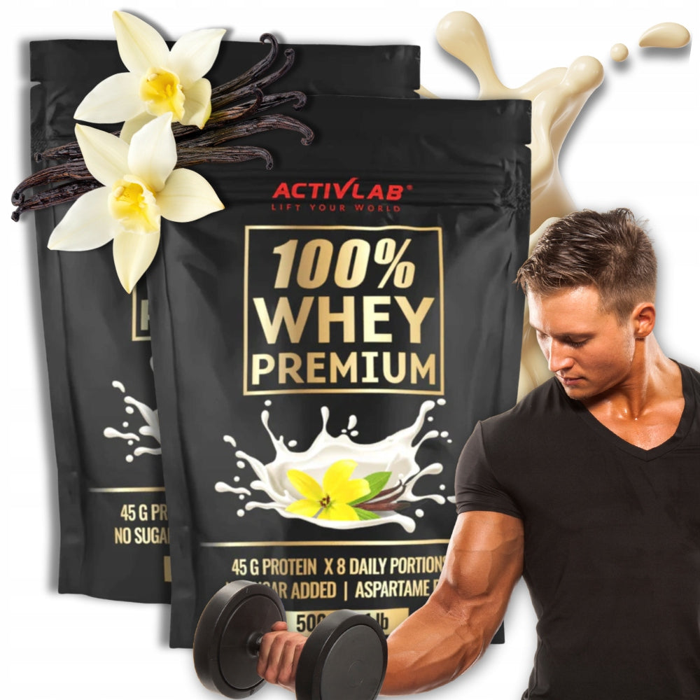 2x ActivLab 100% WHEY PREMIUM 500g VANILLA Protein Conditioner