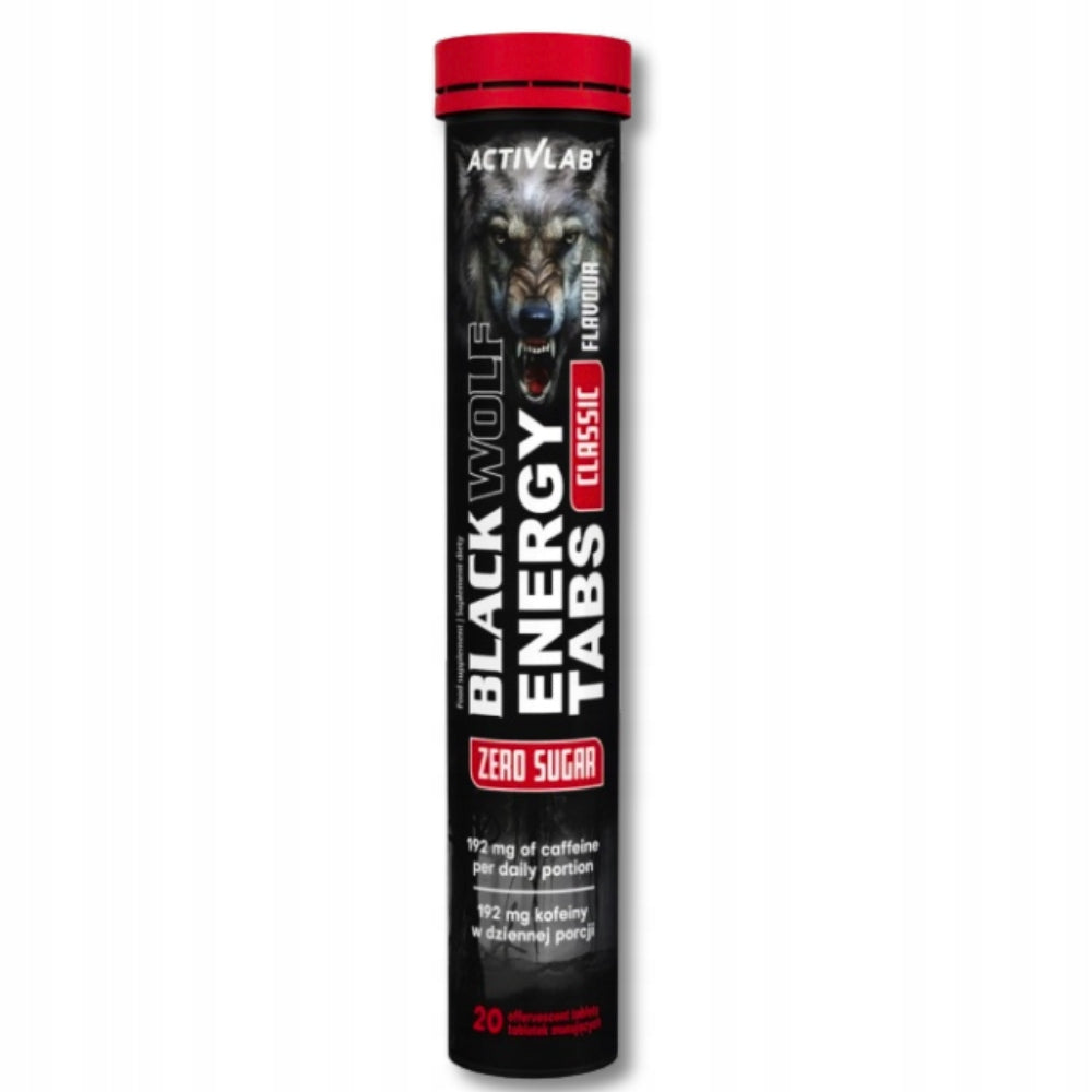 2x ActivLab BLACK WOLF ENERGY TABS 20tab pre-workout taste CLASSIC Packaging status original