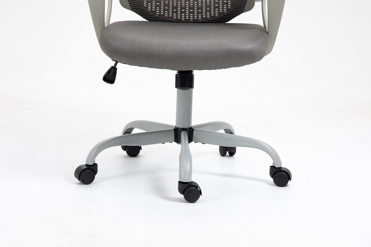 2x Activejet Office chair YK507 grey Furniture depth 49 cm