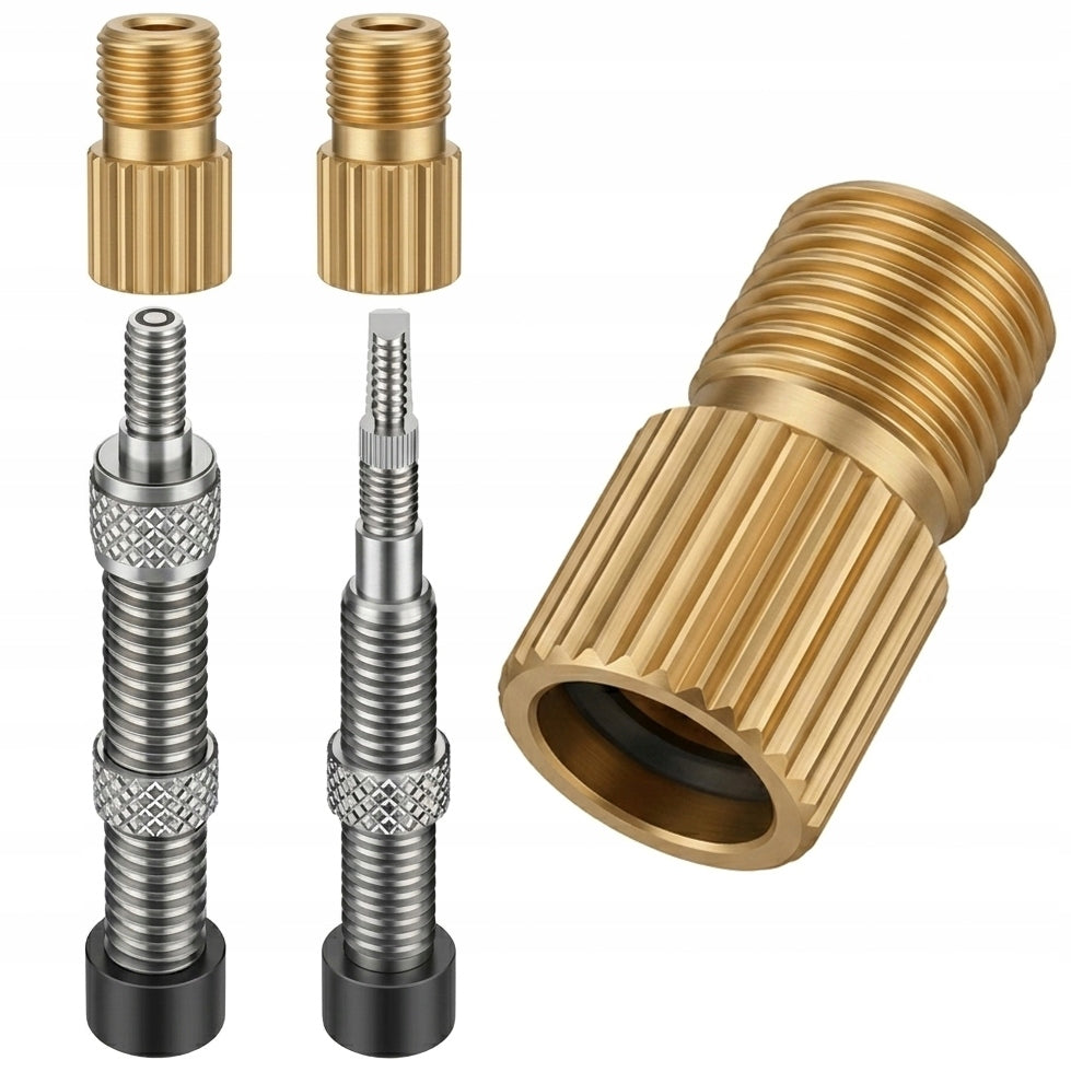 2x Adapter for pumping valves FRENCH SV DV to AV Car