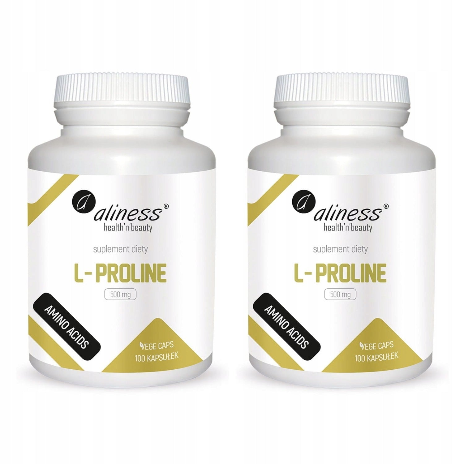 2x Aliness L-Proline 500 mg 100 capsules