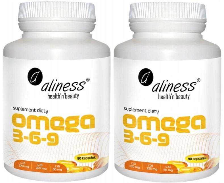 2x Aliness OMEGA 3-6-9 DHA acids EPA Brain MEMORY RESISTANCE Heart VISION 90k