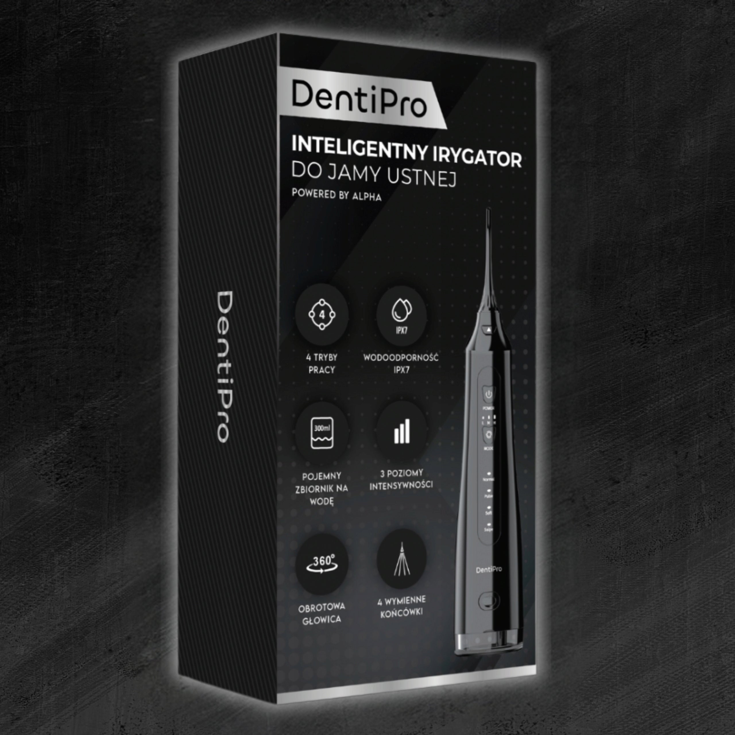2x Alpha Dentipro Swf 02 Black Zebra Irrigator Model SWF-02