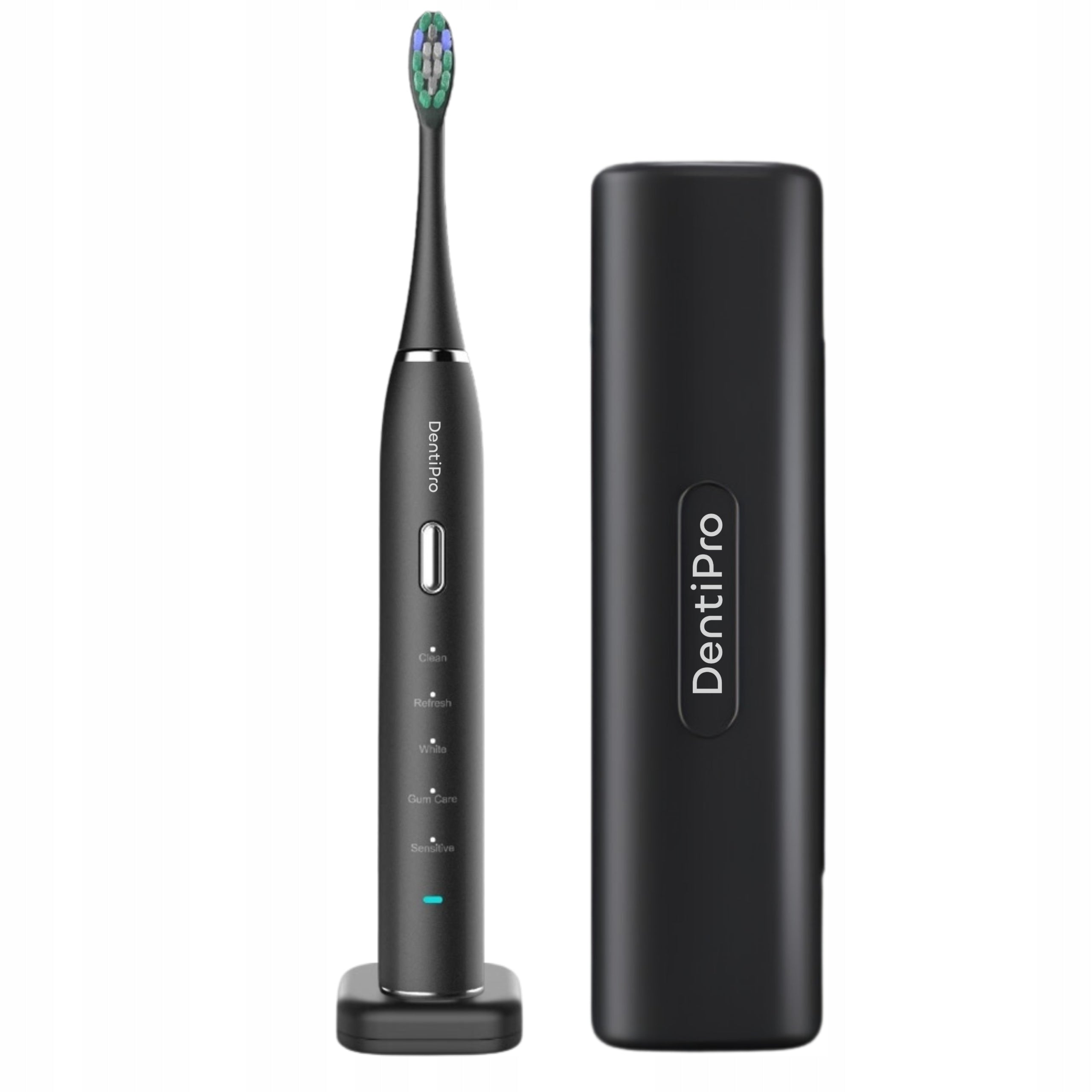 2x Alpha Sonic Toothbrush Dentipro Stb 04 Black Brand DentiPro