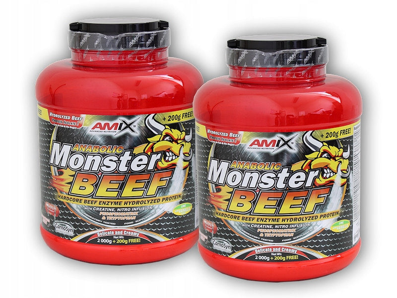 |2x|Anabolic Monster BEEF 90% Protein 2200g - čokoláda