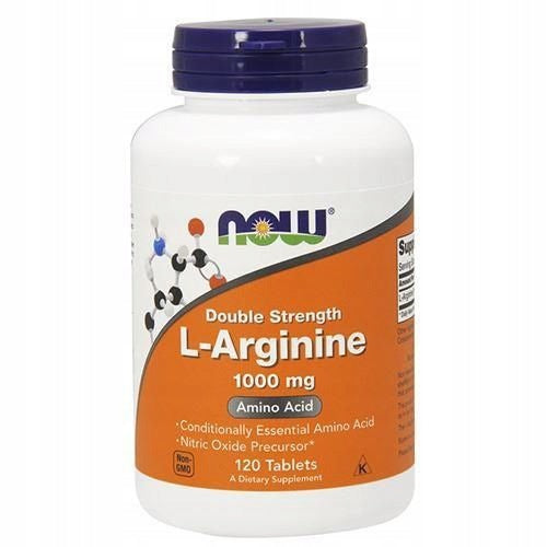 2x Arginine NOW FOODS L-Arginine 1000mg 120 Tablets Libido Strength Training Expiration date at least six months from the date of purchase