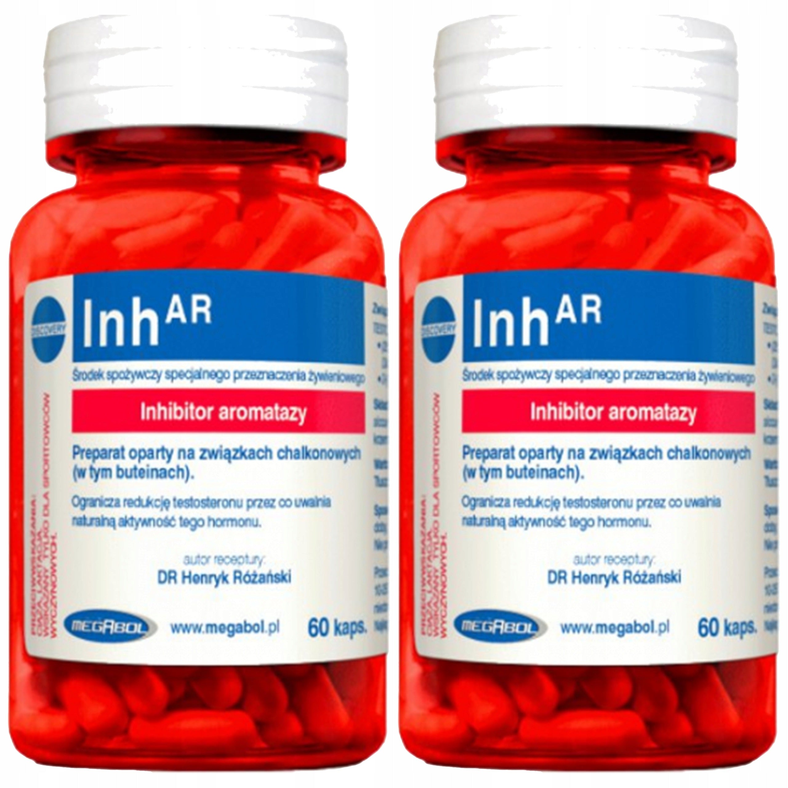 2x Aromatase Inhibitor Testosterone Booster 60 kaps Strength MEGABOL INHAR