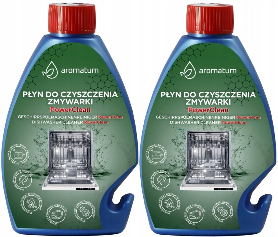 2x Aromatum Dishwasher Liquid 300 ml PowerClean Cleaning