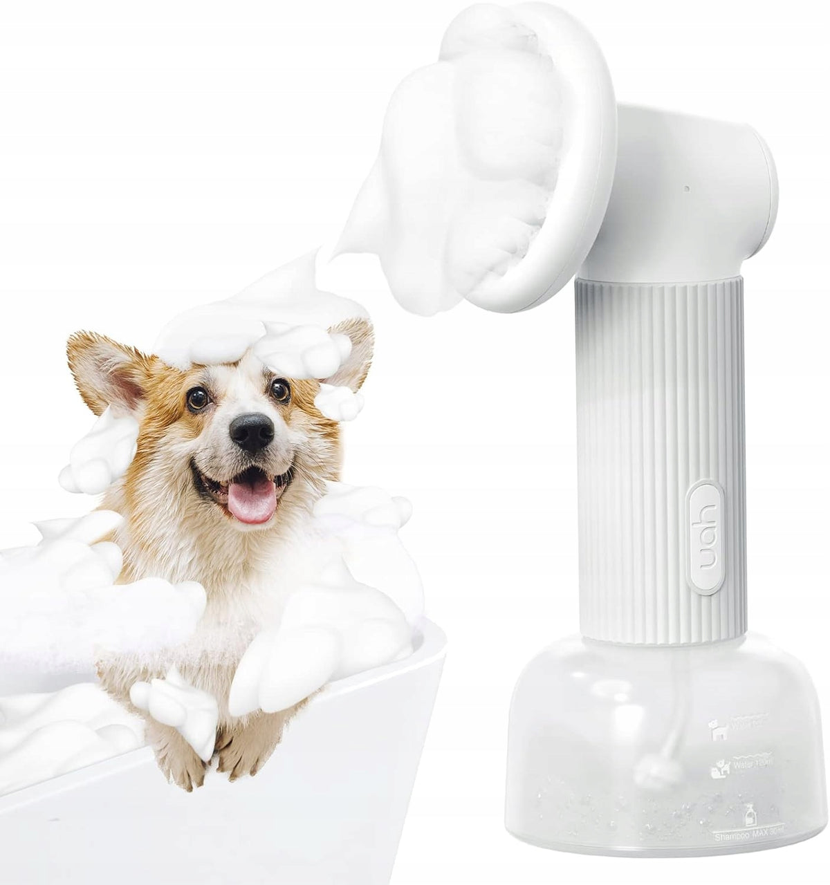2x Automatic Foaming Brush with Dispenser