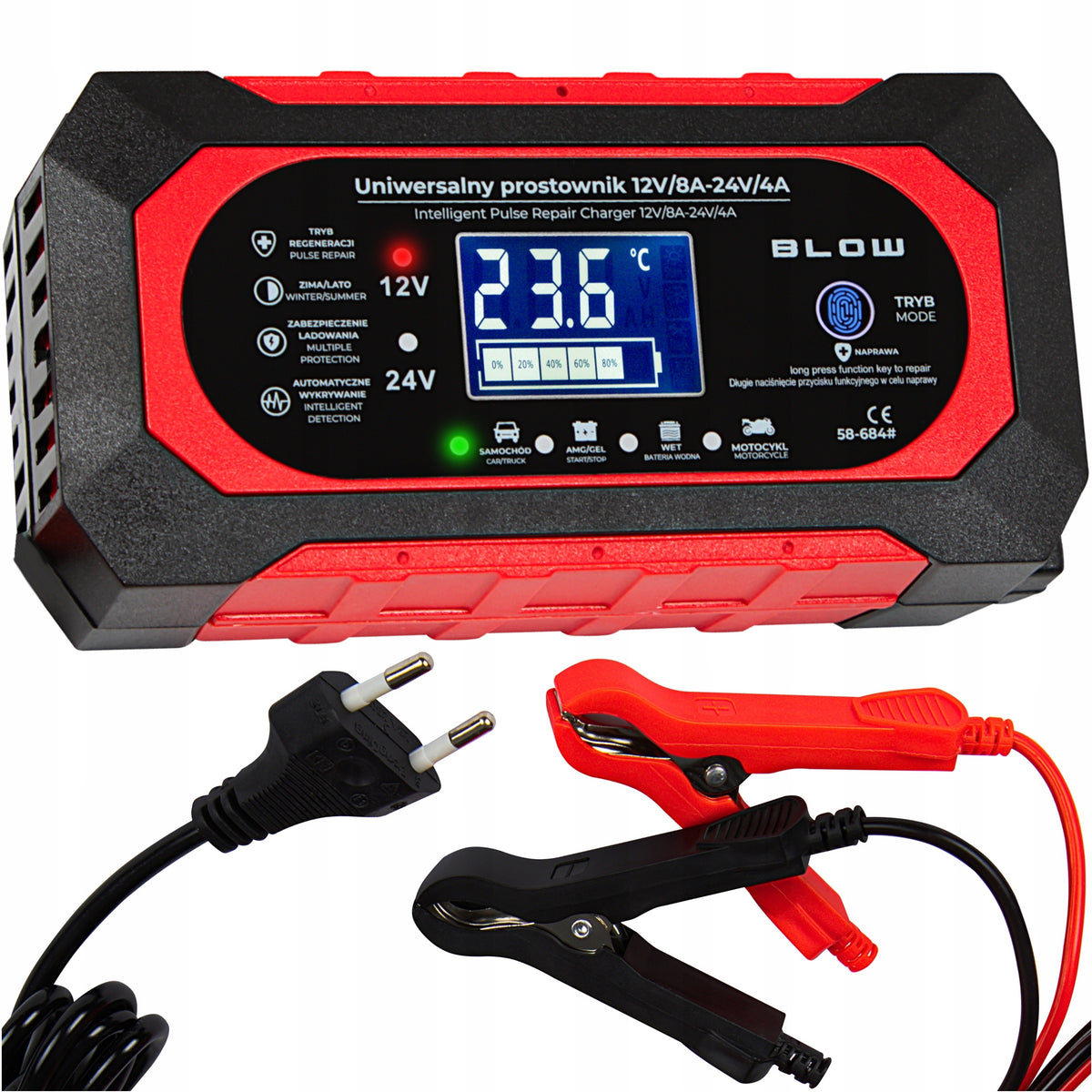 2x Automatic Rectifier Blow 12v 24v 8a Z Battery Repair Function