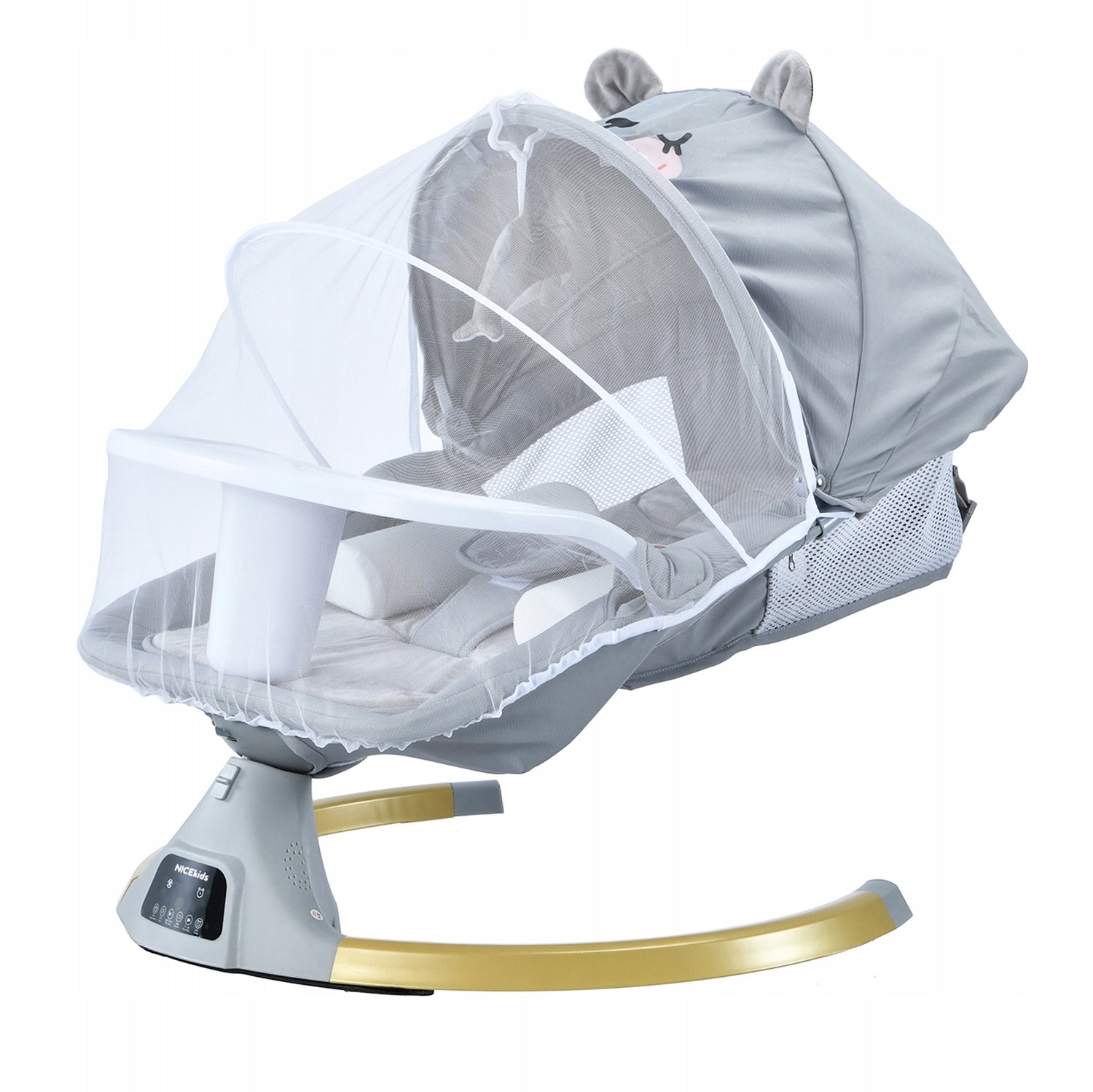 2x BABY LOUNGER ELECTRIC ROCKER NICEKIDS + BLUETOOTH REMOTE CONTROL Brand NiceKids